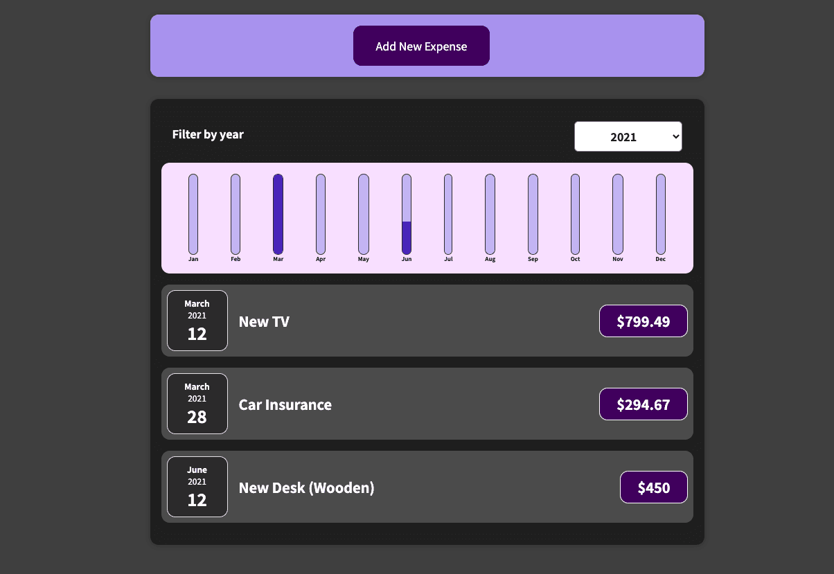 Expense Tracker Project Preview